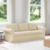 vidaXL Sofa Kremowa 215 x 82 x 80 cm Tkanina Podgląd zdjęcia produktu 2