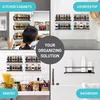 4‑Teiliges Gewürzregal‑Set für die Wand, für Größere Produktbild-Vorschau 6