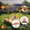 Pieskovisko ML-Design so strechou 118 x 118 cm, detské Náhľad obrázku produktu 4