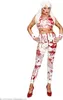 Blutige Leggings für Damen Halloween-Accessoire weiss-rot - Produktbild-Vorschau 6