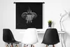 MuchoWow® Wandteppich Wandbehang Elefant - Federn - Hut - Produktbild-Vorschau 3