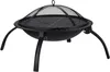 Relaxdays XL Feuerschale, mit Tasche, Grill Rost, Produktbild-Vorschau 9