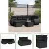The Living Store 7-tlg. Garten-Sofagarnitur mit Kissen Produktbild-Vorschau 1