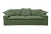 KAWOLA Sofa NETTA XL 3-Sitzer Bezug abziehbar Cord moosgrün Produktbild-Vorschau 2