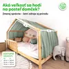 Nebesá na domčekovú posteľ 135x320 cm eukalyptové so zlatou Náhľad obrázku produktu 4