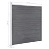 vidaXL Gartenzaun WPC 175x186 cm Grau Produktbild-Vorschau 9