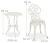 Relaxdays Gartenmöbel Set, 3-teilig, Tisch & 2 Stühle, Produktbild-Vorschau 6