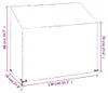 vidaXL Pokrowiec na ławkę ogrodową 8 oczek 130x70x70/88 cm Podgląd zdjęcia produktu 7