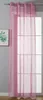 Ösenvorhang Transparent Uni, HxB 175x140 cm, Rosa, Produktbild-Vorschau 1