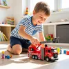 Malplay Camion de pompiers en métal avec échelle, lumières Voir les images du produit 4
