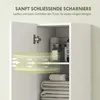 HOMCOM Badezimmerschrank Hoch Badschrank mit 2 Tür, Produktbild-Vorschau 5