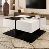 Merax Couchtisch 70x70x35,5 cm mit 2 Schubladen, Produktbild-Vorschau 7