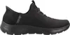 A side view of a black Skechers Slip-Ins shoe. Voir les images du produit