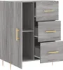 The Living Store Sideboard Grau Sonoma 69,5x34x90 cm Produktbild-Vorschau 6