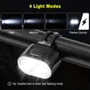 Fietslampenset LED, USB-oplaadbaar, voor- en achterlicht, Productafbeelding-voorbeeld 5