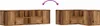 Möbel Eckregal Altholz-Optik 160x40x45 cm Holzwerkstoff - Produktbild-Vorschau 7