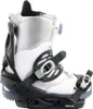 A single snowboard binding for women, shown from the side against a white background. Podgląd zdjęcia produktu