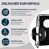 Fußballtor Trainer mit Torwand (schwarz, Motiv Blur) Produktbild-Vorschau 12