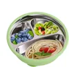 Edelstahl Kinder Teller mit Saugnapf – Unterteilt, Produktbild-Vorschau 1