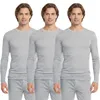 HEAT BOOSTER Thermoshirt lange mouw heren, geribd met Productafbeelding-voorbeeld 1