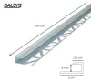 Dalsys Übergangsprofil Abschlussprofil 200cm für 8mm Produktbild-Vorschau 2