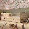 Crazy Pine Kinderbett mit Schublade 200x120cm – Massives Produktbild-Vorschau 1