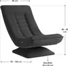 Lehátko Juskys Corsica - manšestrový poťah, ergonomické, Náhľad obrázku produktu 3
