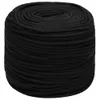 vidaXL Pracovné lano čierne 8 mm 25 m polyester - Laná Náhľad obrázku produktu 3