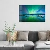 DEQORI Glasbild Echtglas 90x60 cm 'Leuchtendes Polarlicht' Produktbild-Vorschau 3