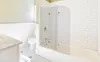 Clanmacy Duschabtrennung 120x140cm Faltwand für Badewanne Produktbild-Vorschau 10