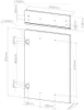 Küchenfront Vicco R-Line Schwarz Beton 39.6 x 70.8 cm Produktbild-Vorschau 2