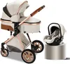 Luxus Multifunktionaler 3-in-1 Kombi-Kinderwagen – Produktbild-Vorschau 1