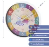 Kinder Wanduhr Sonne&Wolken Ø25x4cm Kunststoff Glas bunt Produktbild-Vorschau 2