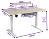 Hilodesk 140cm Höhenverstellbar Elektrischer Schreibtische Produktbild-Vorschau 7