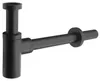 Sapho wastafel sifon, 5/4", afvoer 32mm, rond, mat zwart Productafbeelding-voorbeeld 1