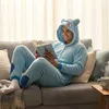 Pyjama Onesie Kigurumi Kostüm für Erwachsene Blau Bulbasaur Produktbild-Vorschau 10