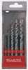 A set of five drill bits in a clear plastic case with a red base. Náhľad obrázku produktu