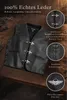 PAULGOS gilet in pelle biker cowl club waistcoat chopper Anteprima dell’immagine prodotto 4
