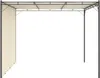 Padiglione da giardino con tenda laterale 3x3x2,25 m crema Anteprima dell’immagine prodotto 2