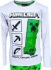 Schlafanzug Minecraft Creeper Grau 128 cm Produktbild-Vorschau 2