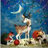 ARTland Glasbild Das müde Reh Größe: 50x50 cm Produktbild-Vorschau 1