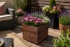 Jardinière carrée 30 x 30 x 28 cm – Pot de fleurs moderne, Voir les images du produit 4
