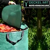 3er Gartensack Set mit Deckel 300L - 4 Reißfeste Griffe - Produktbild-Vorschau 9