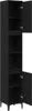 vidaXL Armoire de salle de bain avec porte noire imitation Voir les images du produit 1