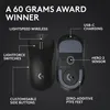 Souris gaming Logitech G 910-006630 pour droitier, sans fil Voir les images du produit 27