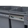 HOMCOM 40L Einbaumülleimer Unterschrank ausziehbarer Produktbild-Vorschau 9
