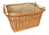 Kaminkorb Holzkorb Kaminholzkorb aus Weide mit Jute (Art. Produktbild-Vorschau 4