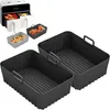 2 Pcs Airfryer Silikonform für Ninja AF400EU AF300EU Double Produktbild-Vorschau 1