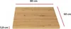 Küchen Arbeitsplatte 80 cm 38 mm Küchenzeile Küchenblock Produktbild-Vorschau 3