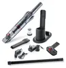 A collection of vacuum cleaner accessories and parts laid out on a white background. Produktbild-Vorschau